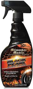 img 4 attached to Enhance Your Car's Shine with Milwaukee Muscle Black Pearl - 24 Fl Oz Silicone Spray - The Ultimate Tire Shine Spray for Car Care - Achieve Enhanced Gloss and Water Resistance