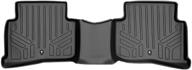 maxliner all weather custom fit 2nd row black floor mat liner set: hyundai tucson & kia sportage 2016-2022 logo