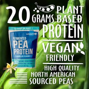 img 3 attached to 🌿 Non-GMO Fermented Pea Protein Powder - 2 LB Vanilla Flavor, Made from North American Sourced Peas, Gluten & Soy Free - Nutrasumma 100%