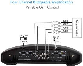 img 3 attached to 🚗 Pyle PLAM1600 - High Power 4-Channel Car Stereo Amplifier for Superior Audio Performance