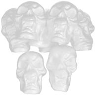 🎃 kodoria 10pcs foam skulls halloween craft ornament - stick-on home wall decoration for party logo