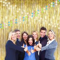 🎉 stunning gold backdrop set with led lights for birthday party decorations, men women, photo booth props, and streamers party – ideal for 30th 25th 40th 21th 50th birthdays! logo