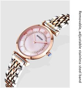 img 2 attached to RORIOS Stylish Wristwatch Stainless Waterproof Women's Watches