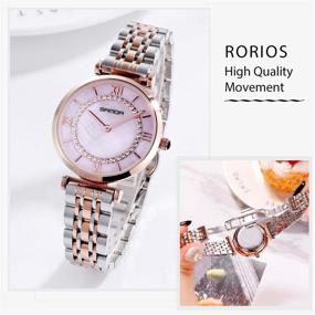 img 1 attached to RORIOS Stylish Wristwatch Stainless Waterproof Women's Watches