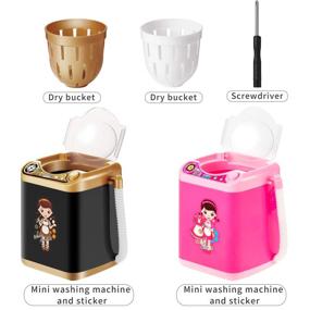 img 1 attached to 🧼 Effortless Makeup Tools Cleaning with Automatic Mini Washing Machine - Black and Pink