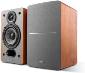 img 4 attached to 🔊 Edifier P12 Passive Bookshelf Speakers: 2-Way Wood Color Pair with Wall-Mount Bracket - Requires Amplifier or Receiver for Optimal Performance