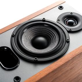 img 1 attached to 🔊 Edifier P12 Passive Bookshelf Speakers: 2-Way Wood Color Pair with Wall-Mount Bracket - Requires Amplifier or Receiver for Optimal Performance
