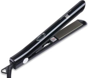 img 3 attached to 🔥 Brilliance New York - 1 Inch Pro Diamond Titanium Flat Iron - Hair Straightener and Curler - Anti-Static, Frizz-Free Ionic Plates - Auto Shut-Off Dual Voltage Flat Iron with LCD Display