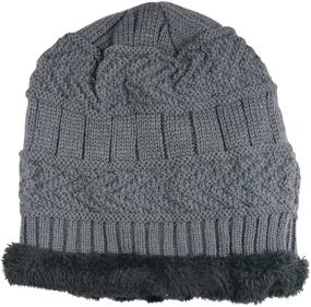 img 3 attached to Winter Beanie Windproof HINDAWI Slouchy Boys' Accessories and Cold Weather