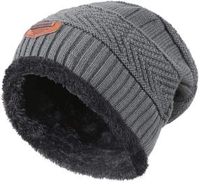 img 4 attached to Winter Beanie Windproof HINDAWI Slouchy Boys' Accessories and Cold Weather