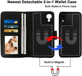 img 3 attached to Wallet IPhone Detachable Holder Leather