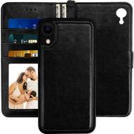 wallet iphone detachable holder leather logo