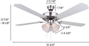 img 3 attached to 🌀 Upgrade your Room with Canarm Ltd. St. James BPT 52 Ceiling Fan & Light Kit