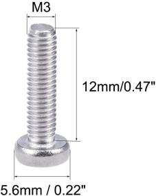 img 1 attached to Uxcell M3X12Mm Phillips Stainless Fasteners