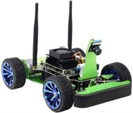 jetracer ai kit accessories for jetson nano to build ai racing robot car with front camera eye dual mode wireless wifi for deep learning self driving vision line following donkeycar @xygstudy logo