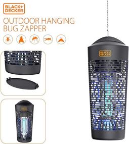 img 2 attached to 🦟 Black+Decker Outdoor Electric UV Bug Zapper & Killer: Effective Protection Against Flying Pests, Half Acre Coverage for Home, Deck, Garden, Patio, Camping & More
