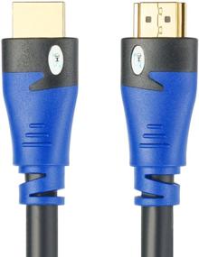 img 2 attached to 🔌 SHD HDMI 2.0 High Speed Cable 30Ft - 4K UHD 18Gbps, 3D, 1080P, Ethernet, Audio Return - CL3 Rated, Gold Plated Connectors for Enhanced Performance