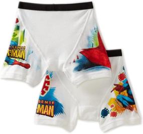 img 1 attached to 🕷️ Fruit of the Loom Boys 2-7 Spiderman Printed Extended Leg Briefs, Multi, Size 6 (Pack of 2)