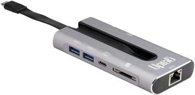 img 1 attached to 💻 UPTab USB C 3.2 Gen 2 10Gbps 4K 60hz HDR Power Delivery 100W Hub - Thunderbolt 3 MacBook Pro 16in/Air iPad Pro iMac Mac Mini Compatible