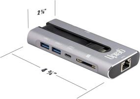 img 2 attached to 💻 UPTab USB C 3.2 Gen 2 10Gbps 4K 60hz HDR Power Delivery 100W Hub - Thunderbolt 3 MacBook Pro 16in/Air iPad Pro iMac Mac Mini Compatible
