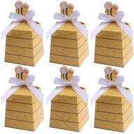 🐝 meimeida 30 упаковок конфет с пчелами - идеально подходит для украшения вечеринки в стиле пчёл, дня рождения с пчёлками, пользы на бейби-шауэрах и в качестве подарков. логотип