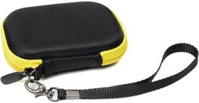 img 1 attached to ⛳️ Premium Golf Course GPS Case for IZZO Swami 6000, Garmin Approach G30, and CANMORE HG200 - Black with Yellow Zip