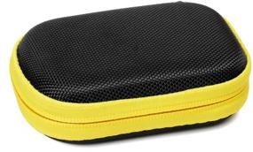img 2 attached to ⛳️ Premium Golf Course GPS Case for IZZO Swami 6000, Garmin Approach G30, and CANMORE HG200 - Black with Yellow Zip