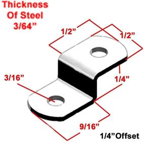 img 1 attached to 🔒 20 Pack of Extra Heavy Duty 1/4" Canvas Offset Clips with Screws - Secure and Reliable Mounting Solution
