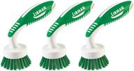 convenient cleaning: libman curved kitchen brush 3-pack for efficient scrubbing logo