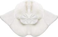 👑 blulu white girls princess faux fur wraps shawl flower girls bolero shrug accessories princess cape party wedding dress up" - "blulu girls princess faux fur wraps shawl, flower bolero shrug accessories, cape for party wedding dress up logo