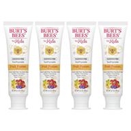 burt's bees kids fluoride-free toothpaste, 4.2oz fruit fusion pack of 4 logo