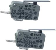 lonye 6600jb3001c refrigerator dispenser switch replacement for lg refrigerator szm-v01-2fa-33 ps3529276, normally open (pack of 2) logo