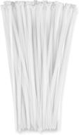 💪 bolt dropper 15" white zip cable ties (100 pack): heavy duty, 120lbs tensile strength, self-locking premium nylon wire ties for indoor and outdoor use logo