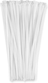 img 4 attached to 💪 Bolt Dropper 15" White Zip Cable Ties (100 Pack): Heavy Duty, 120lbs Tensile Strength, Self-Locking Premium Nylon Wire Ties for Indoor and Outdoor Use