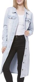 img 4 attached to Beyondfab Womens Classic Distressed Jacket Women's Clothing for Coats, Jackets & Vests