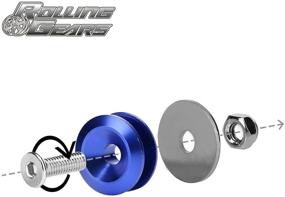 img 2 attached to 🔵 Rolling Gears JDM Bumper Quick Release Fasteners, Set of 4 (Blue) with O-Rings