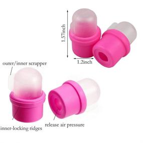 img 2 attached to 💅 10 PCS Nail Soaker Cap for Acrylic Nail Remover + Gel Polish Nail Off Remover Cleaner Wrap Clip Cap Tool