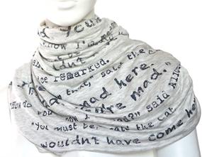 img 2 attached to Literati Club Alice in Wonderland Book Scarf: Elevate Your Style with Oatmeal Sophistication