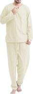 🌙 coofandy men's cotton sleepwear pajamas: premium comfort for relaxing nights logo