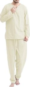 img 4 attached to 🌙 COOFANDY Men's Cotton Sleepwear Pajamas: Premium Comfort for Relaxing Nights