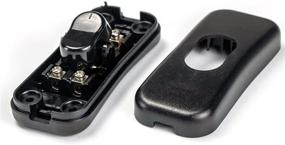 img 2 attached to 🔌 2-Pack of PLUSPOE Inline Cord Switches – On-Off Control Rocker Switch for Desk Lamps and LED Lights, in Black