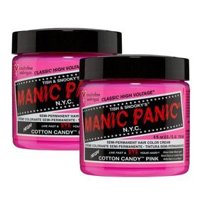 img 4 attached to 🍥 2-Pack of MANIC PANIC Cotton Candy Pink Hair Dye
