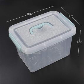 img 3 attached to Gloreen Storage Stackable Plastic Containers