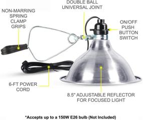 img 3 attached to 🐢 Combo Set: Simple Deluxe 150W Reptile Heat Bulb, 8.5 inch Clamp Light, Thermo & Hygro Meter, and Digital Thermostat Controller – Ideal for Amphibian Pets and Incubating Chickens (40-108°F)