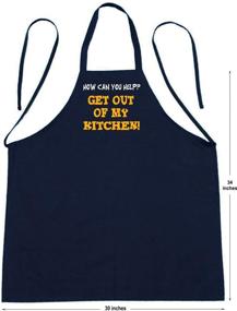 img 1 attached to Kitchen Funny Cooking Aprons Black