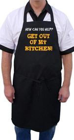 img 2 attached to Kitchen Funny Cooking Aprons Black