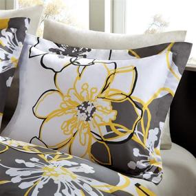 img 2 attached to 🌼 Mi Zone Allison Comforter Set Yellow Full/Queen Floral Pattern - Complete Set with Comforter, Pillow, and Shams