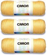 🌞 caron simply soft yarn solids (3-pack) sunshine h97003-9755: vibrant and quality yarn for all your crafting needs logo
