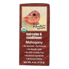img 3 attached to Organic Mahogany Hair Color - Light Mountain, 4 Ounce: Effective and Natural