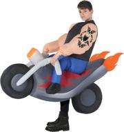 morph inflatable ride motobike costume logo